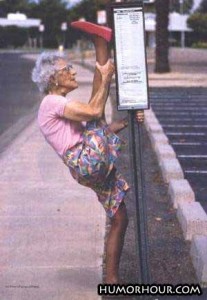 old lady splits